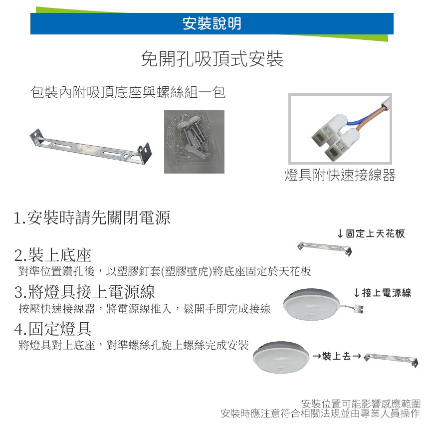 ◎LED 防潮感應吸頂燈/陽台燈 20W，紅外線人體感應，全電壓85-265V