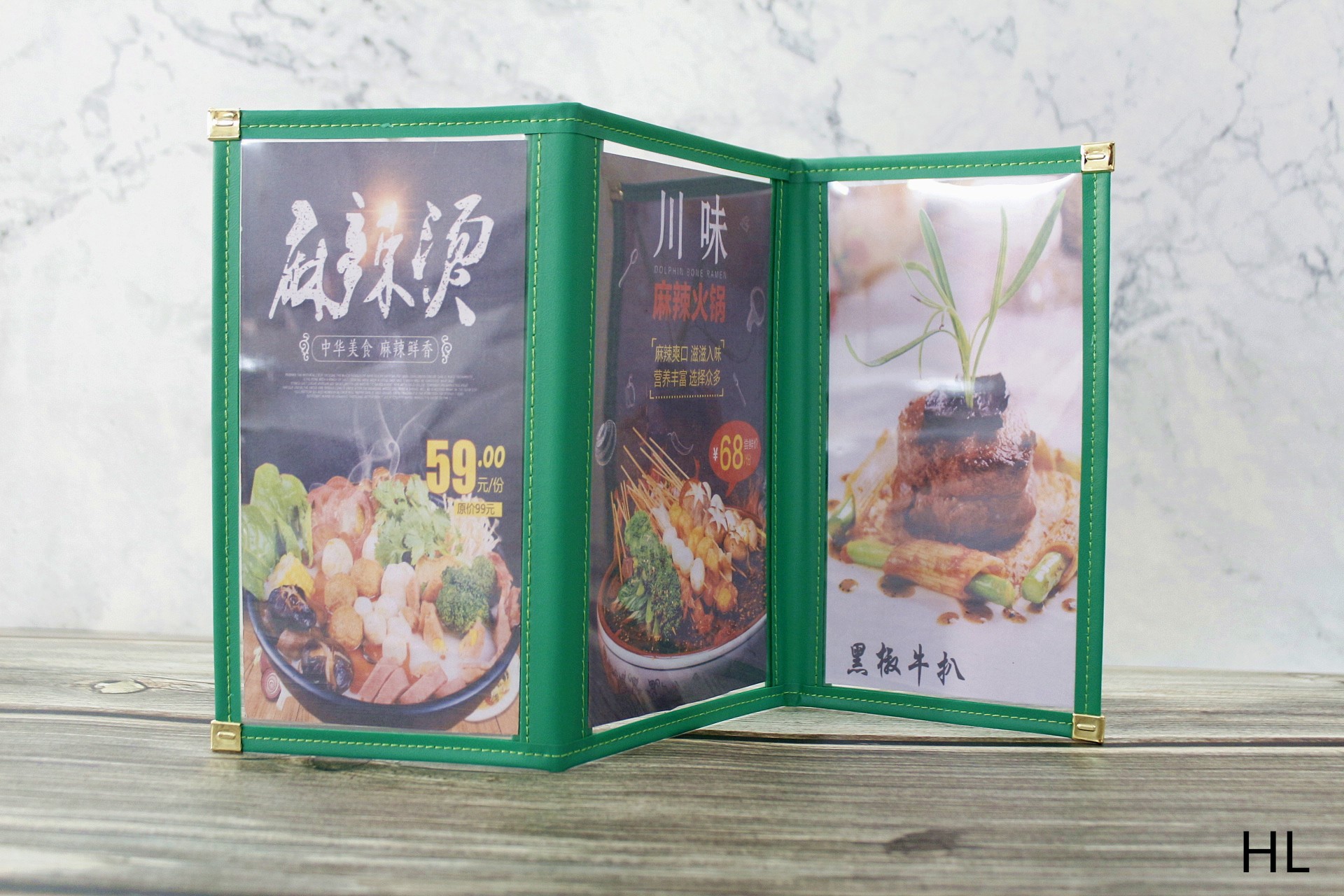 桌上型直立式透明DM本 