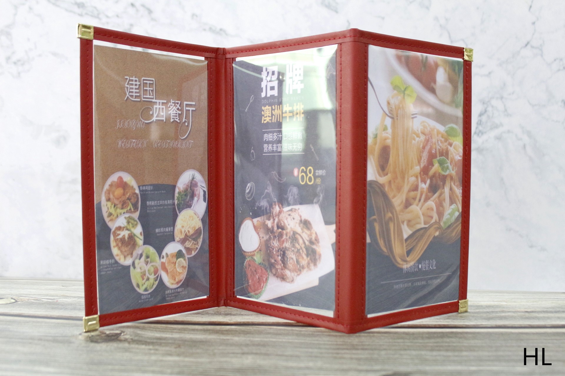 桌上型直立式透明DM本 