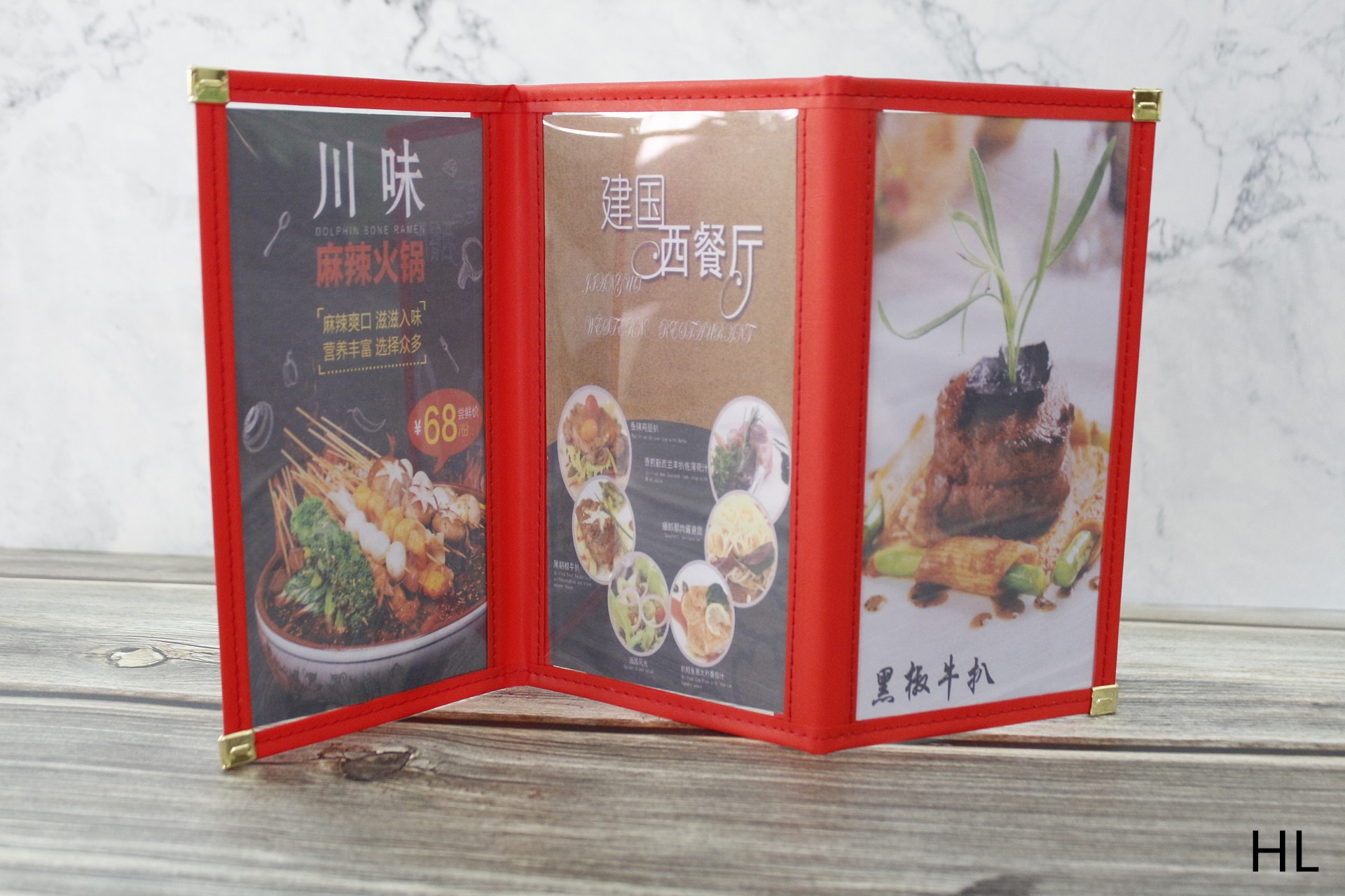 桌上型直立式透明DM本 