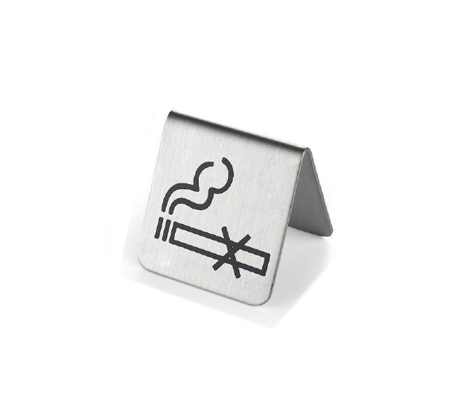 S.T不鏽鋼LOGO型禁菸牌