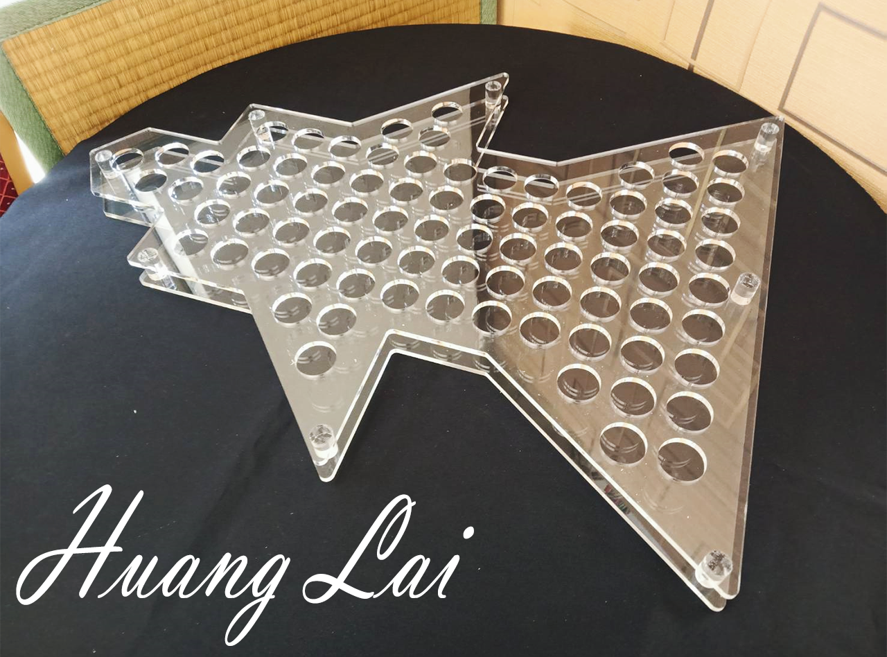 81孔飛機型透明杯架 (訂製品)