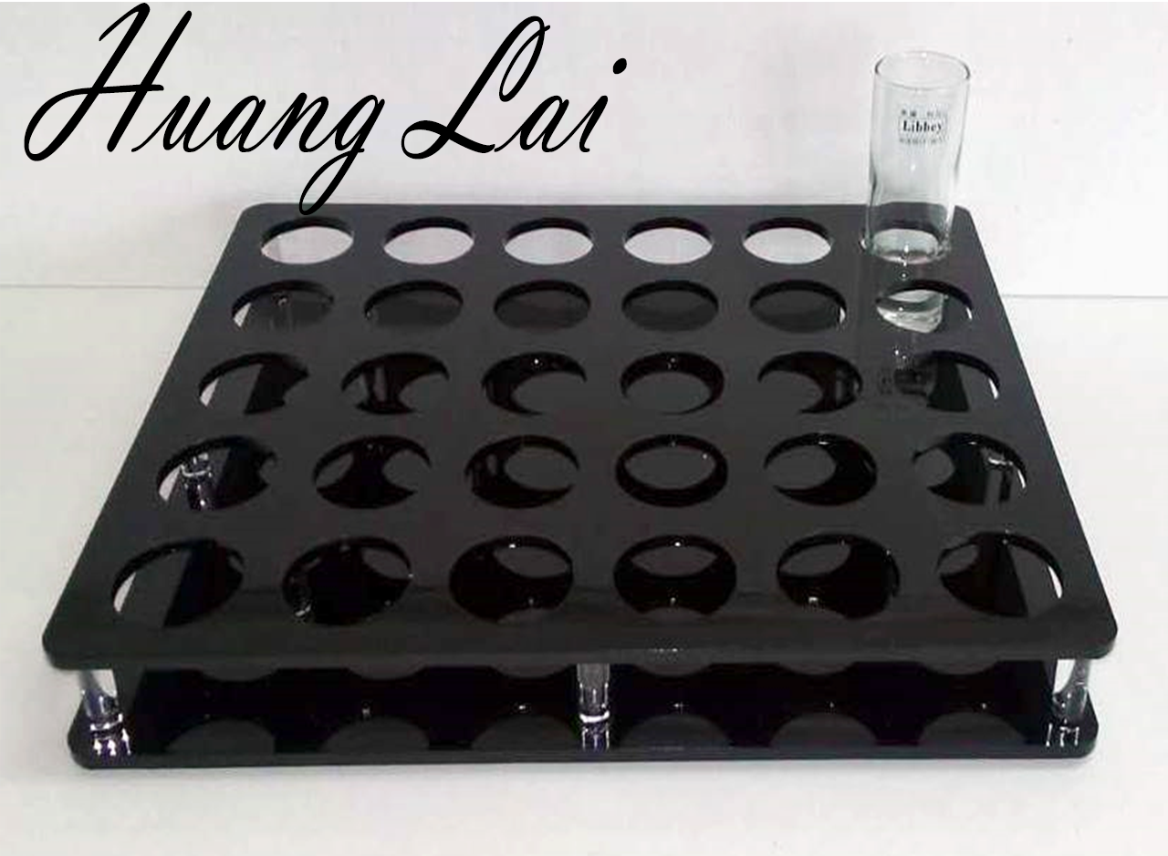 30孔黑色長方杯架 (訂製品)