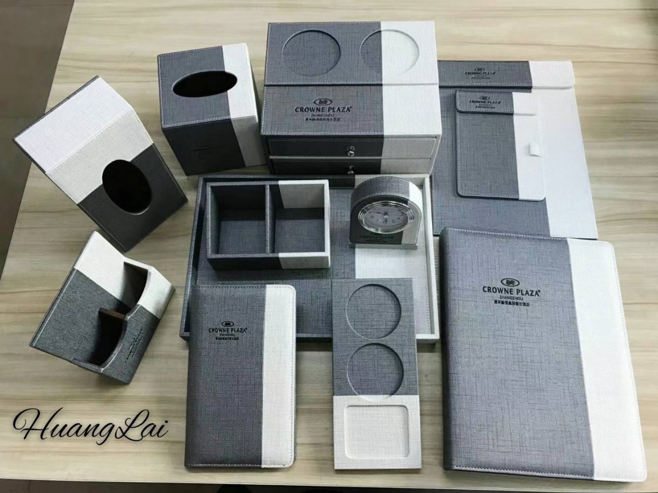 黑白配風格皮件客房用品套組 (訂製品)  