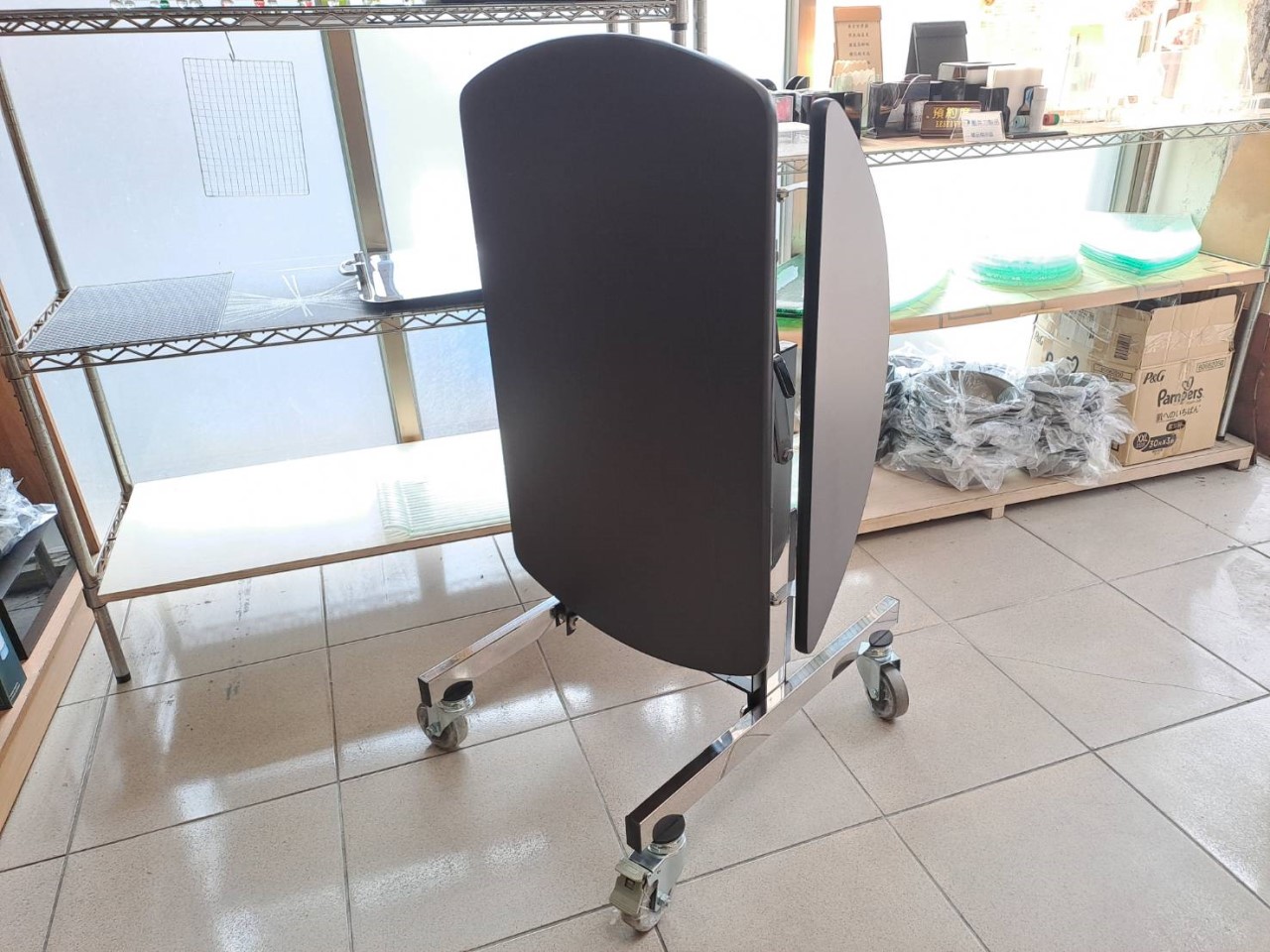 尊爵款橢圓S.T304鋼木送餐車  