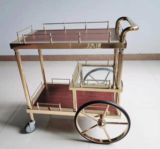 貴族鈦金酒水服務車  