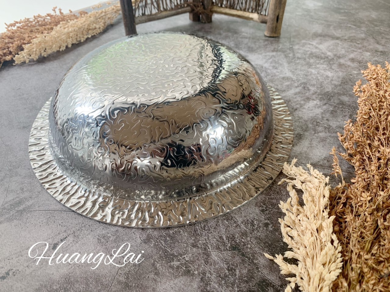 S.T三層鋼工藝波浪紋圓邊鍋