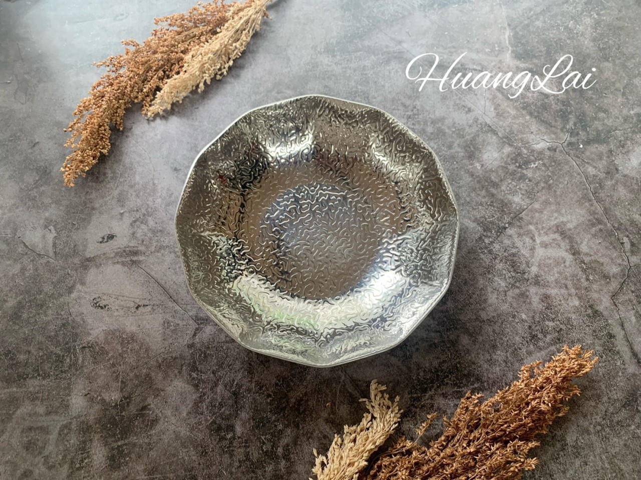 S.T三層鋼工藝波浪紋多角圓鍋碗