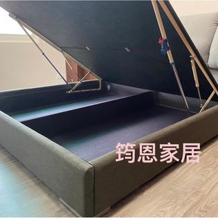 機能涼感貓抓布超大舒適靠枕+尾掀床底