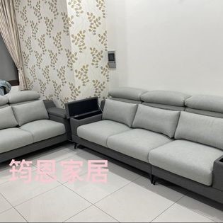 天絲涼感耐磨貓抓布寬260cm+160cmL型沙發