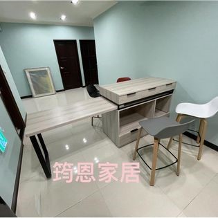 簡約無印風多功能4尺中島型餐桌櫃