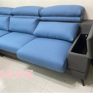 天絲涼感耐磨貓抓布L型貴妃式沙發