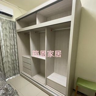 訂作總寬224公分簡約素色衣櫃