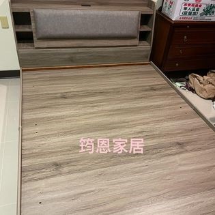 工業風古橡貓抓皮墊床頭箱+收納式尾掀床底