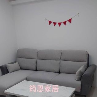 高質感客製L型貴妃式輕柔貓抓布沙發