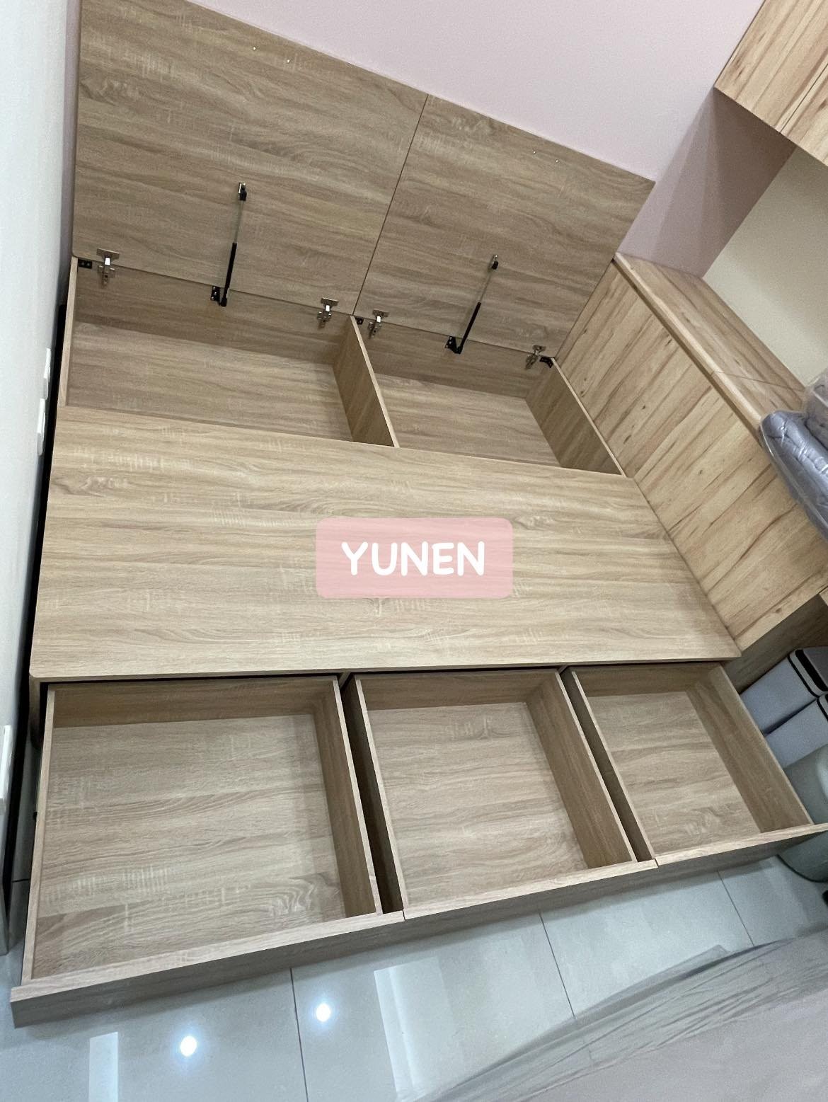 客戶特製款木工訂作收納床底