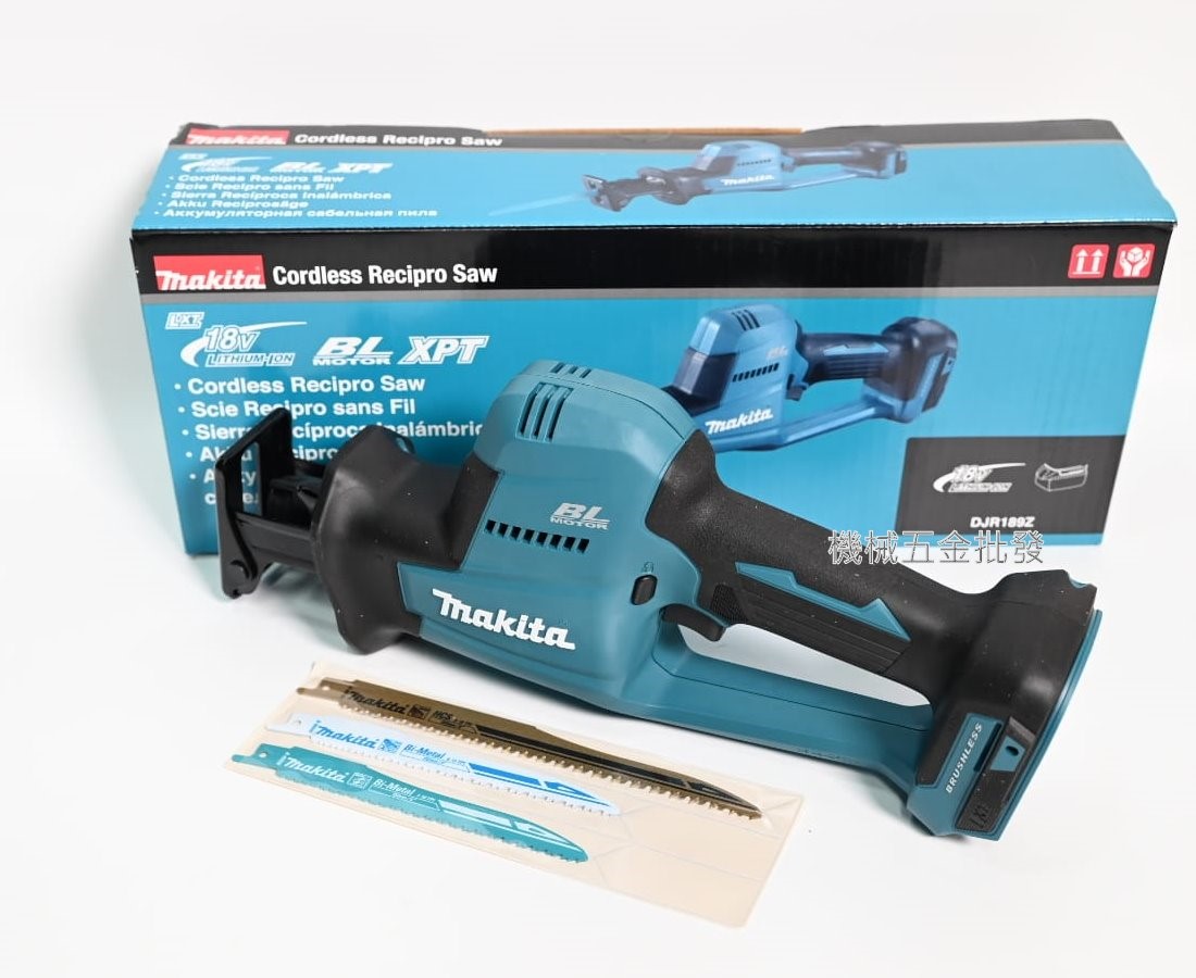 makita {牧田} DJR189Z 18V充電式無刷手提鋸機 軍刀鋸,電動工具
