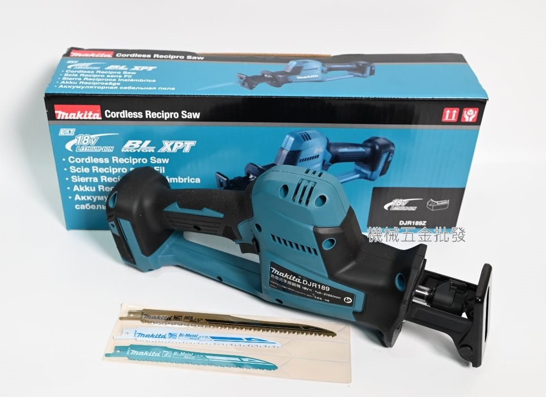 makita {牧田} DJR189Z 18V充電式無刷手提鋸機 軍刀鋸,電動工具