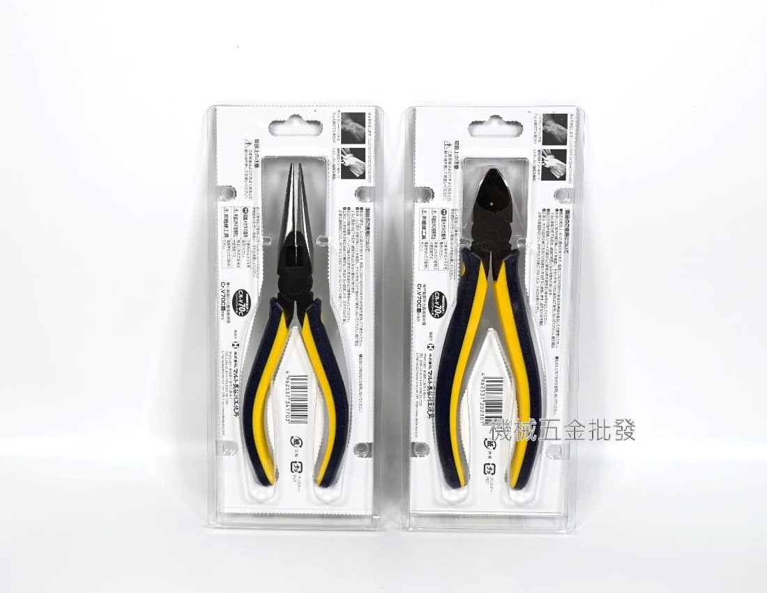 KEIBA {馬牌} FCC-206 倍力斜口鉗 / FCC-306 倍力尖嘴鉗 鉋金 雙色握柄,手工具