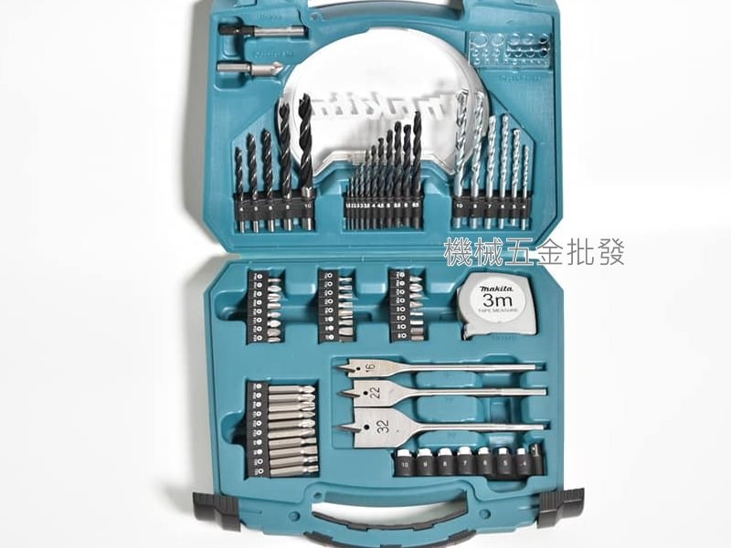 makita {牧田} D-53001 鐵鑽頭 木工鑽頭 水泥鑽頭 起子頭 套筒 BIT 71件 工具組,電動工具