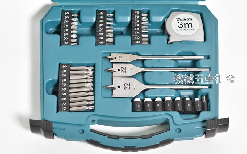makita {牧田} D-53001 鐵鑽頭 木工鑽頭 水泥鑽頭 起子頭 套筒 BIT 71件 工具組,電動工具
