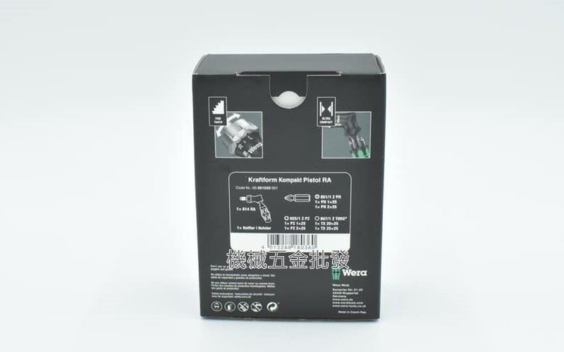 德國 Wera KK Pistol 814 RA 棘輪起子 槍型起子 7件組,手工具