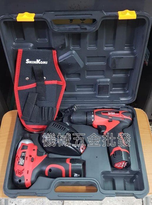 SHIN KOMI {型鋼力} SK-PP1214KD 12V鋰電雙機組 起子/電鑽雙機超值組合,電動工具