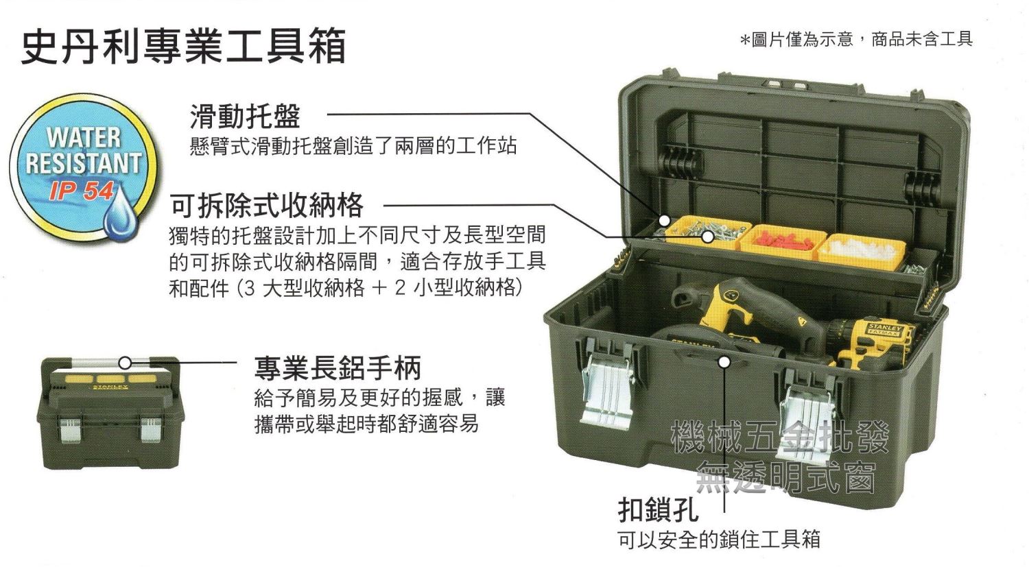 史丹利 STANLEY STST20321 專業工具箱 (無透明視窗),手工具