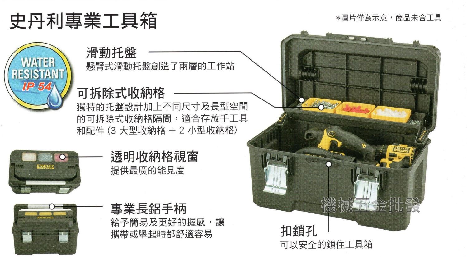 史丹利 STANLEY FMST1-75792 防塵防水專業工具箱 (有透明視窗)