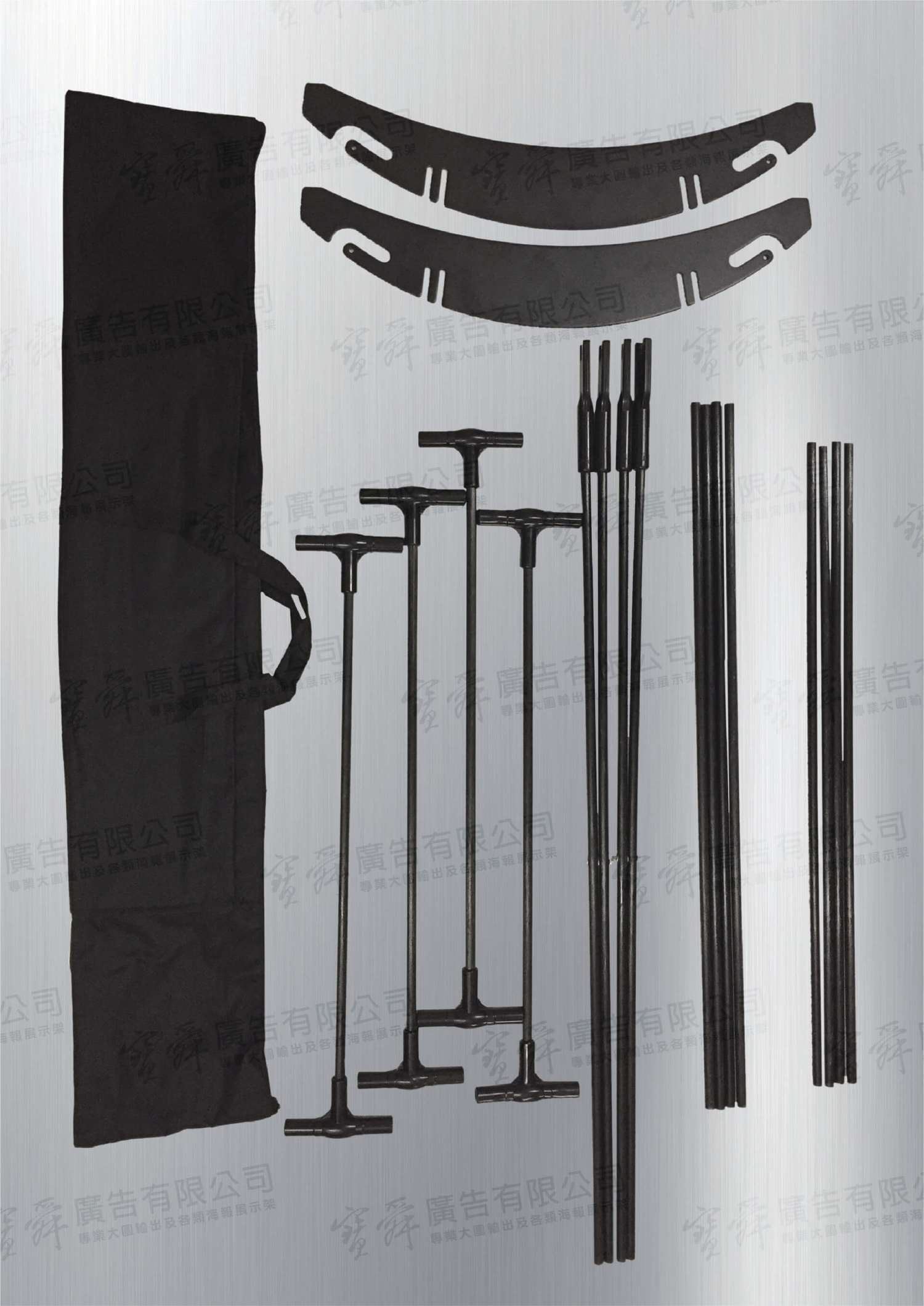 H型展示架-雙面 80X205CM