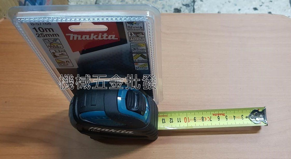 MAKITA {牧田}  B-57168 10M 雙面全公分捲尺 強力磁鐵 雙面捲尺 高耐用,測量工具