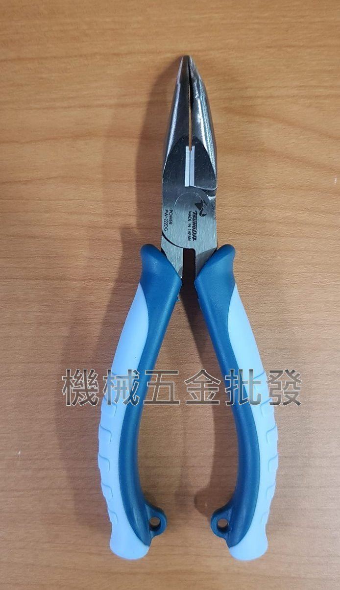 日本製角田牌TSUNODA PW-222DG專業用強力萬能彎嘴鉗 膠柄彎嘴鉗 省力剪30%,手工具