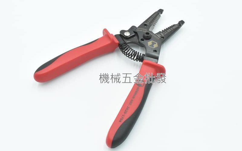  INHAND {硬漢} IA20-170A 7"四合一剝線鉗 8孔設計 可剝0.25~1.3mm,手工具
