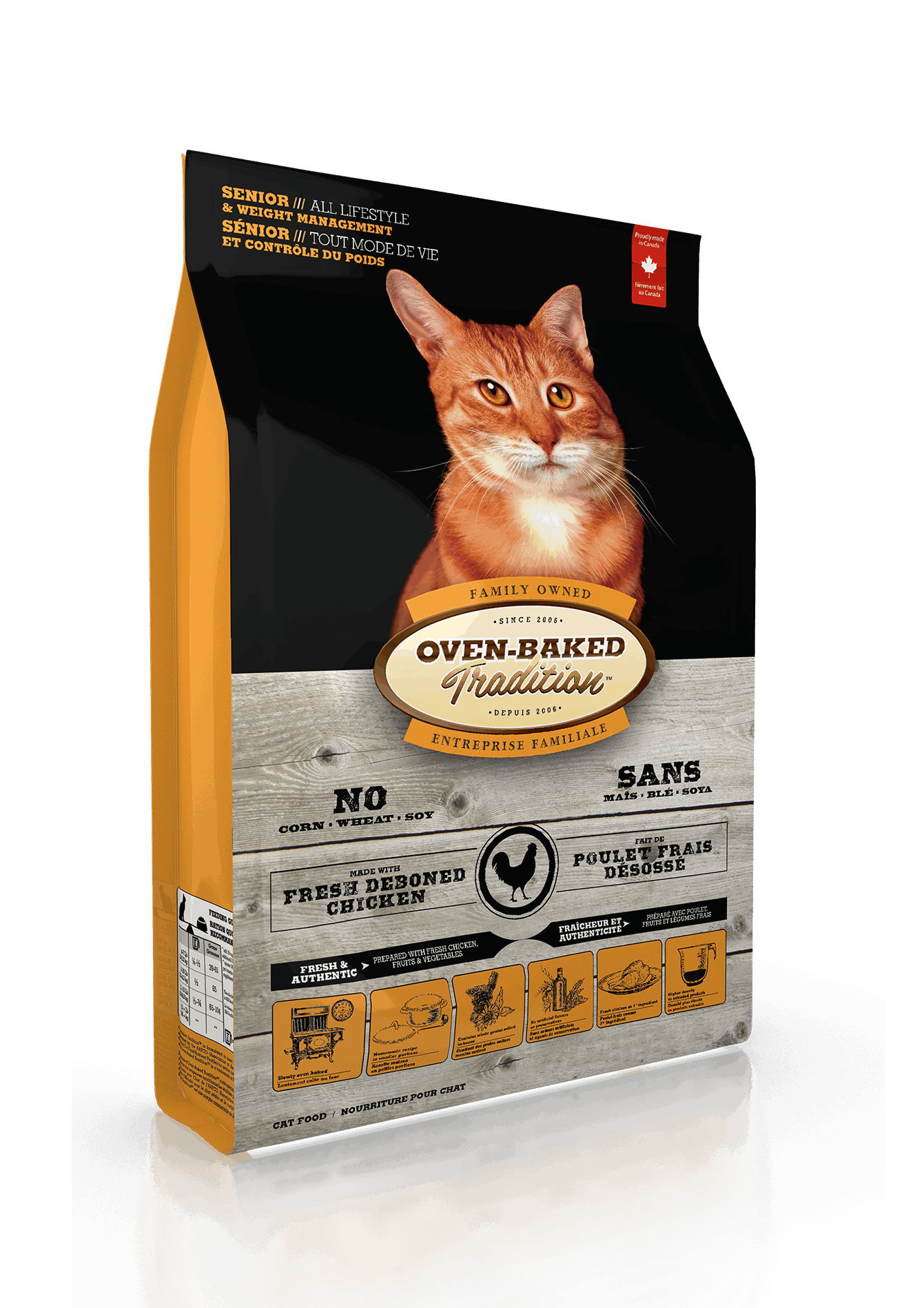 【OVEN-BAKED】高齡貓＆減重貓-野放雞配方（2.5lbs）