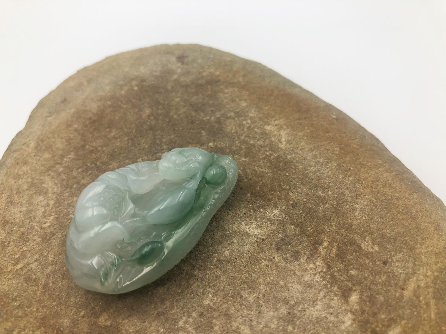 【高屹設計】純淨蓮花 翡翠玉墜 玉石 墬飾