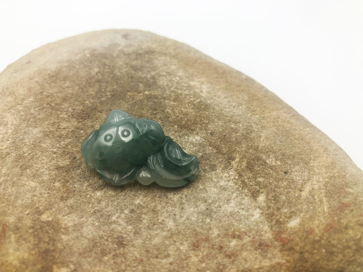 【高屹設計】純淨蓮花 翡翠玉墜 玉石 墬飾