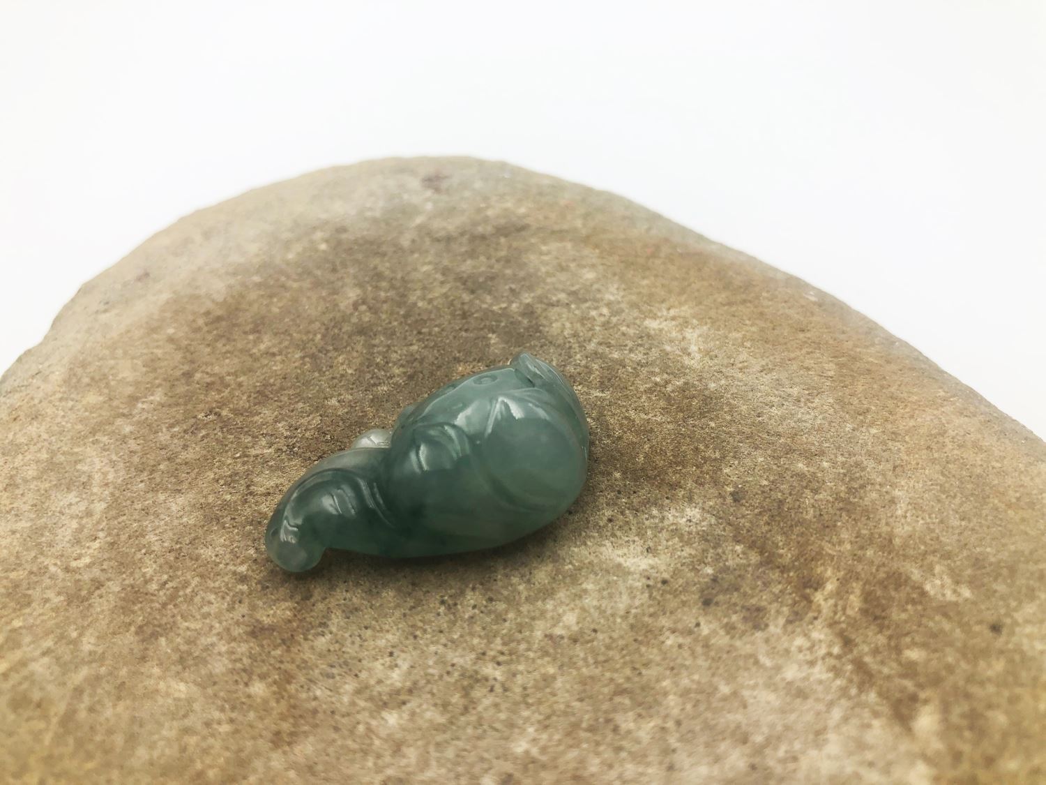 【高屹設計】純淨蓮花 翡翠玉墜 玉石 墬飾