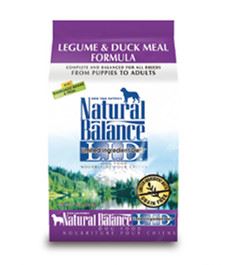 【Natural Balance】低敏無穀鷹嘴豆鴨肉全犬配方（12磅） 