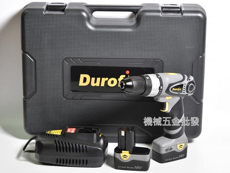  Durofix {車王} RK2096 18V充電式雙速震動電鑽 搭2.0A電池  雙電池 ,電動工具