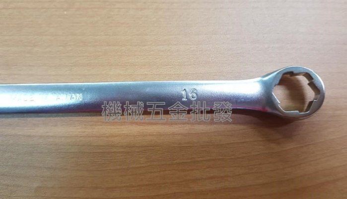 台灣製 ZEALUX 銳樂工具 鐵齒扳手 止滑設計磨損85%防滑板手 梅開板手 鐵齒扳手 16mm,手工具