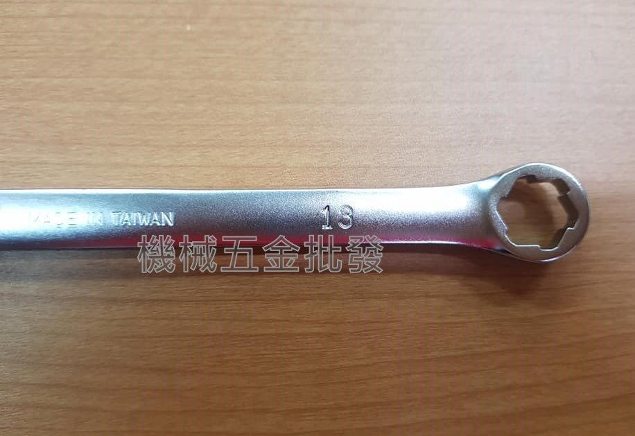 台灣製 ZEALUX 銳樂工具 鐵齒扳手 止滑設計磨損85%防滑板手 梅開板手 鐵齒扳手 13mm,手工具