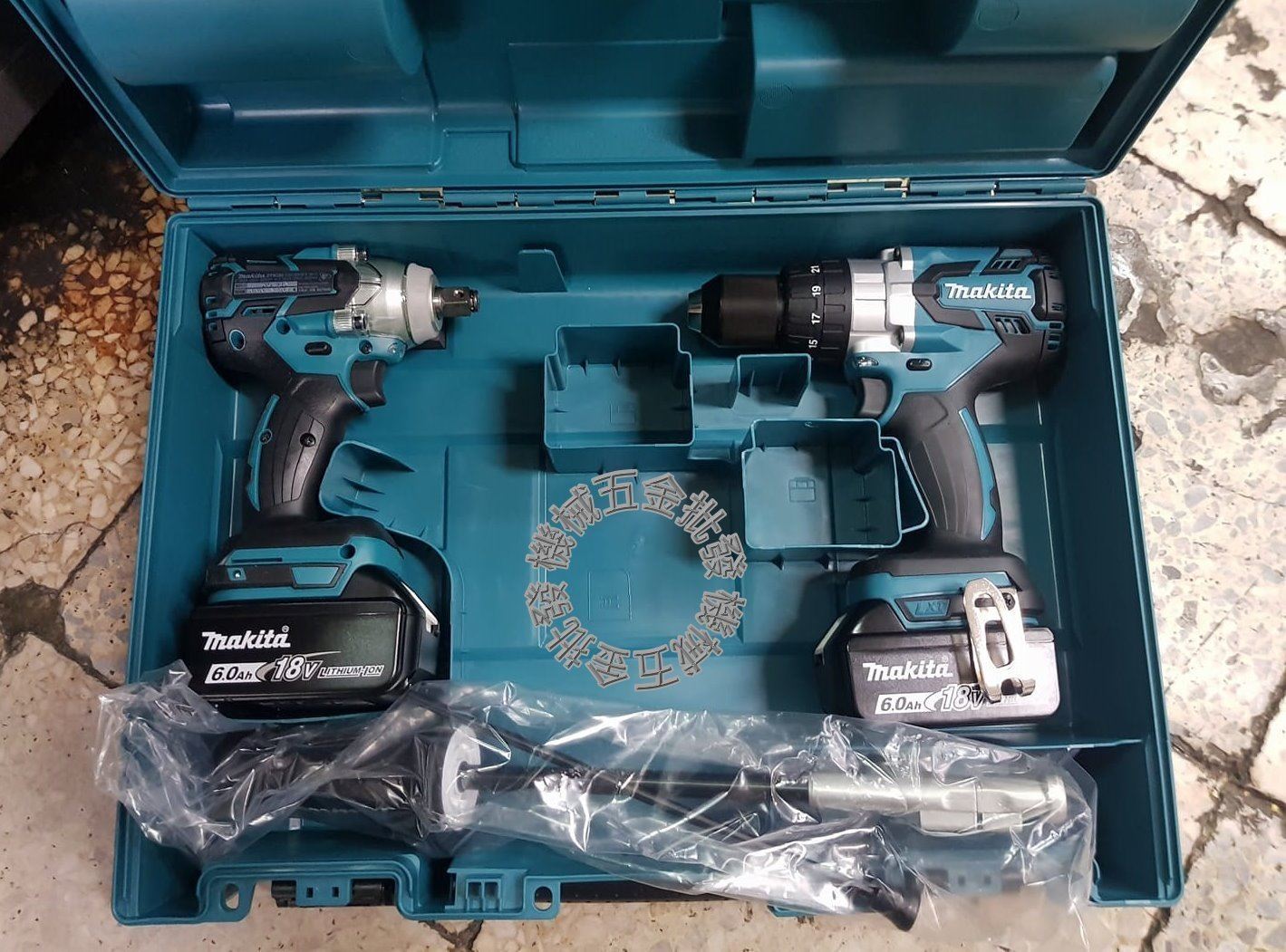 MAKITA {牧田} DLX2185GX1 18V雙機組DHP481震動電鑽+DTW285衝擊扳手 【未附充電器】,電動工具