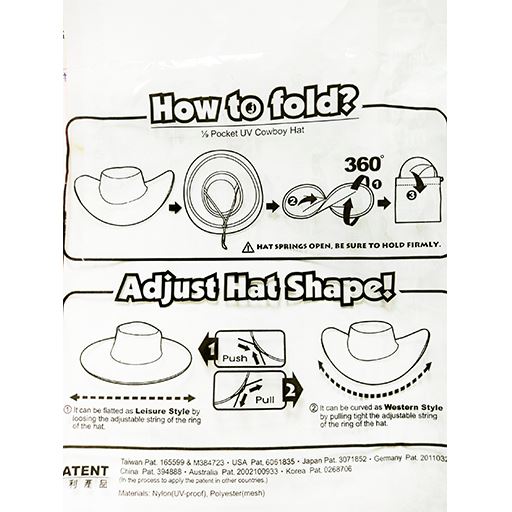 攜帶廣告摺疊帽