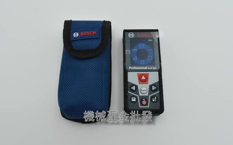BOSCH {博世} GLM500 50米雷射測距儀 可坪數換算/台尺/水平尺功能 贈送一個收納袋,電動工具