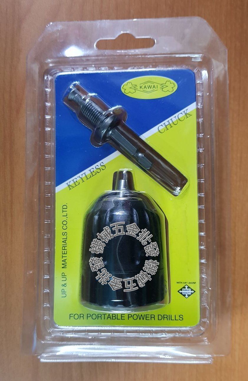  KAWAI 電動起子用 六角轉3/8(3分)快速夾頭 10mm,電動工具