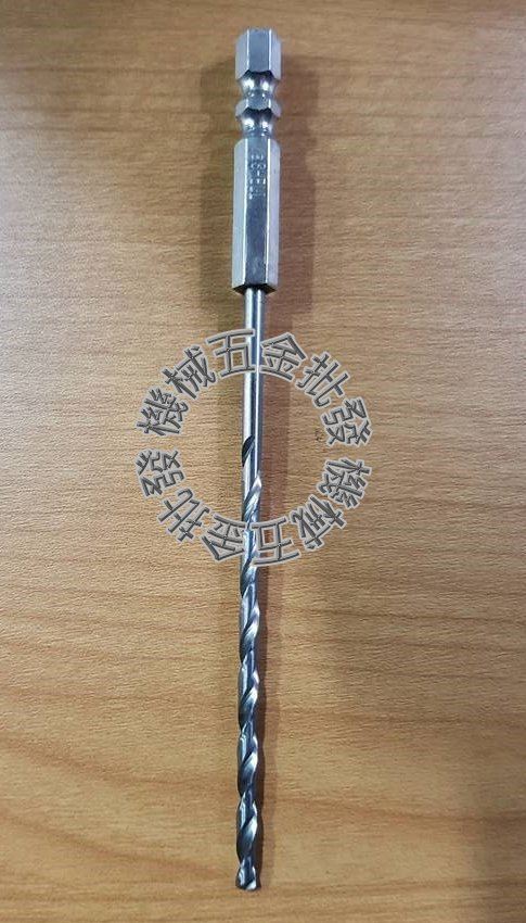 SHELL 1/8" 加長型六角含鈷鐵鑽頭 強力超硬 HSS-CO,手工具