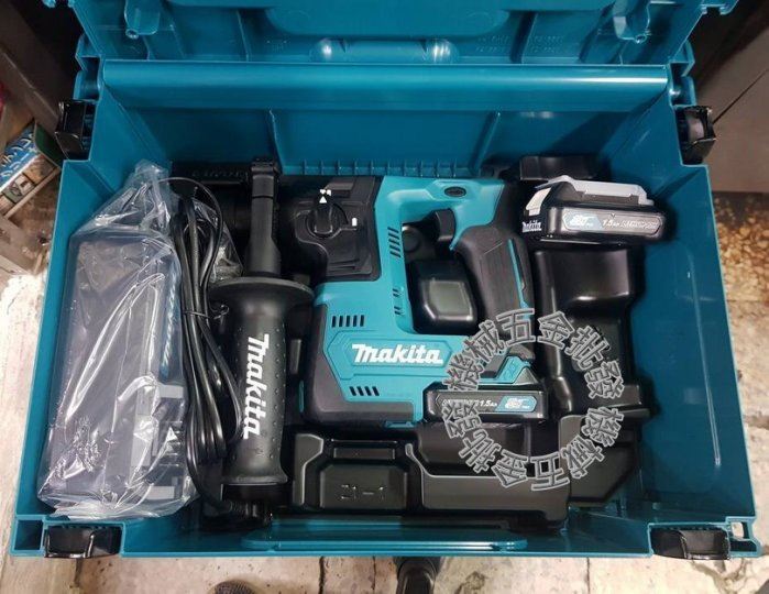 MAKITA {牧田} HR166DSYE1 12V充電式無刷四溝電鎚 四溝鎚鑽 附64件工具組,電動工具