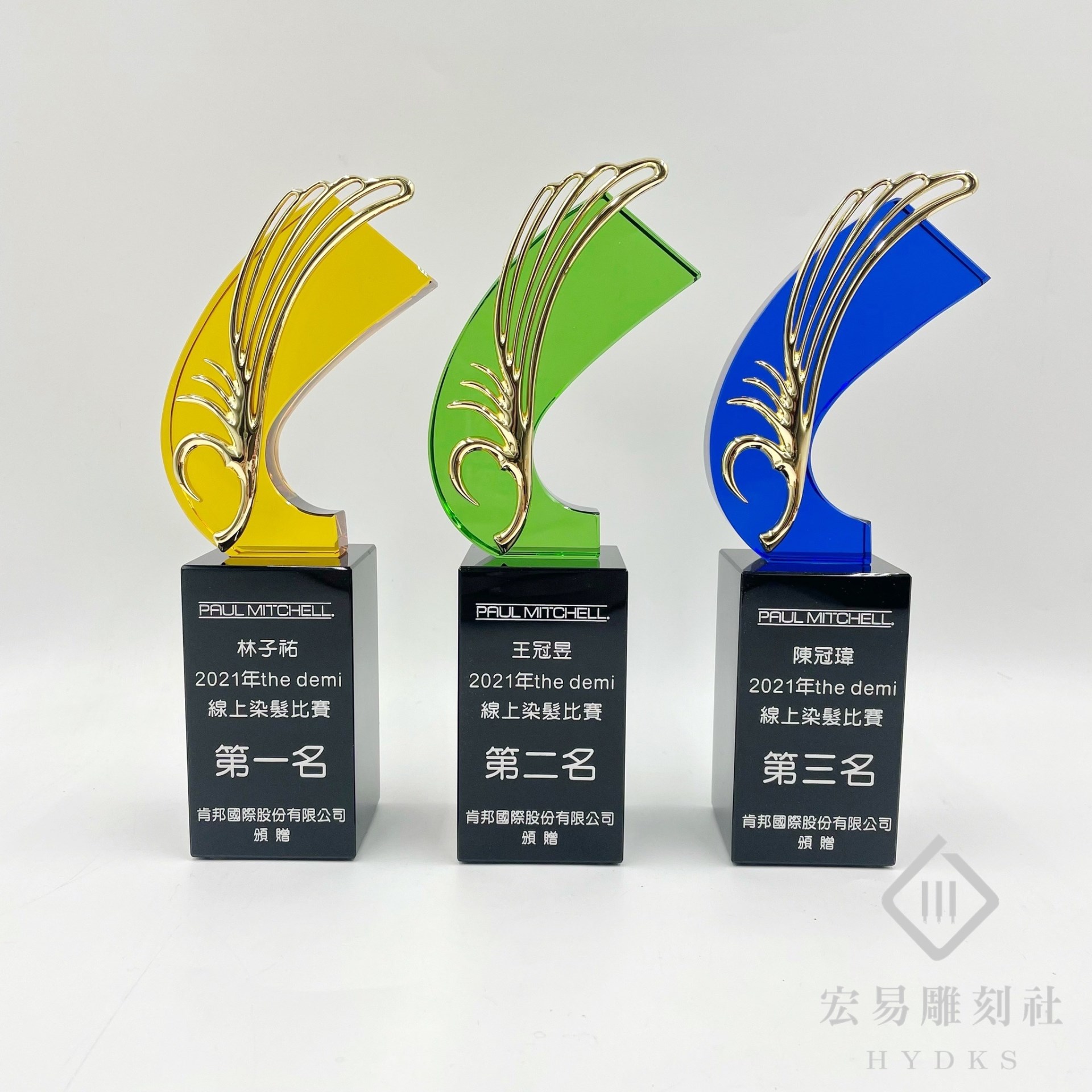 ALC-3084水晶獎座-輕舞飛揚(加金屬)