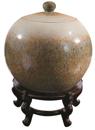SH-2157-1彩斑聚寶甕(大) 