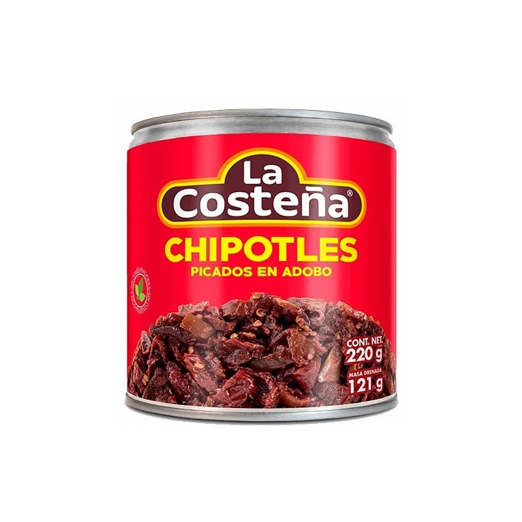 墨西哥風味辣椒,La Costena chipotles in adobo sauce,阿斗波醬,煙燻辣椒,美墨料理,墨西哥捲,塔可餅,玉米捲